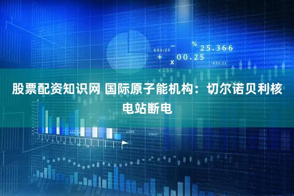 股票配资知识网 国际原子能机构：切尔诺贝利核电站断电